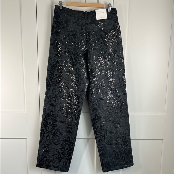 Zara Black Sequined Patterned Pants | 6 - Picture 7 of 8